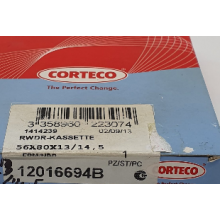 12016694B CORTECO 56X80X13/14,5 RWDR-K7 FPM Paraolio CORTECO